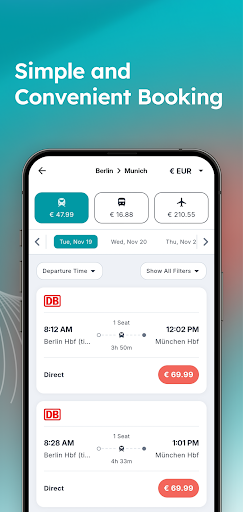 Virail: Compare Trains & Buses Screenshot 2 - AppWisp.com