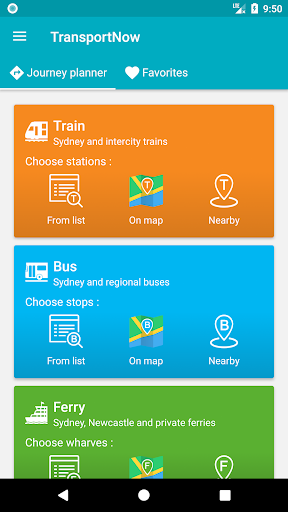Transport Now Sydney - train, Screen 2