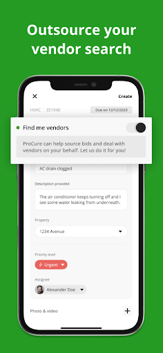 ProCure Vendor Sourcing Screen 3