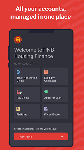 Android application PNB Housing Customer Portal screenshort