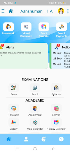 Rudra School Parent App Screen 3
