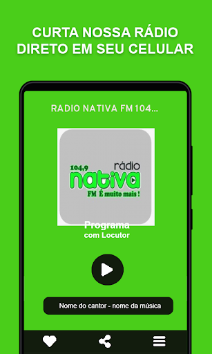 Android application Rádio Nativa FM 104,9 screenshort
