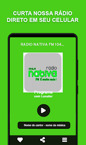 Rádio Nativa FM 104,9 1.3 APK + Mod (Unlimited money) untuk android