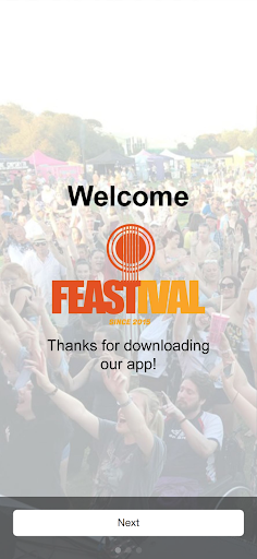 Android application Feastival Events screenshort