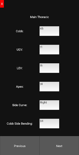Scoliosis Classification Screen 2