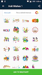 Holi stickers for whatsapp