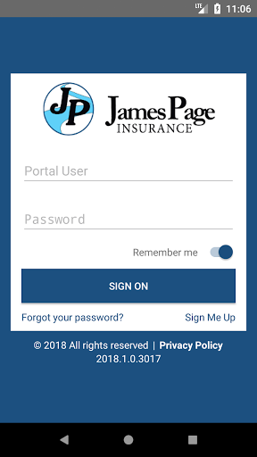 Android application James Page Ins Agy Inc Online screenshort