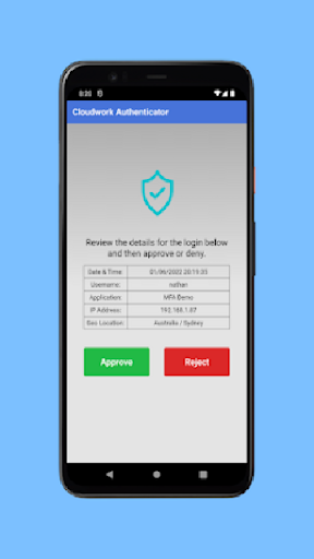 Android application Ascham Authenticator App screenshort