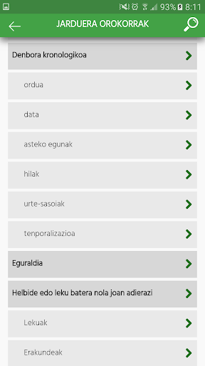 Hizketa Ereduak Screen 3