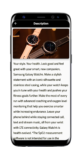 SAMSUNG Galaxy Watch 4 Guide Screen 3