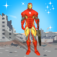 Super Iron Hero Fly Crime 3D