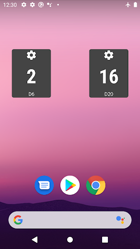 Random Dice Widget Screen 2