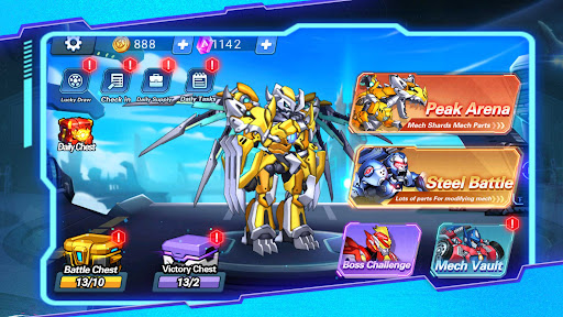 Android application Mecha Storm: Robot Battle Game screenshort