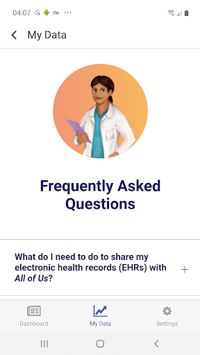 Screenshot of All of Us Research