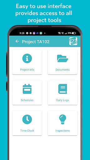 Android application 123worx screenshort