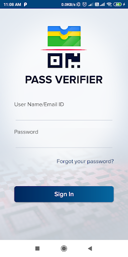 Android application Pass Verifier screenshort