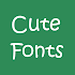 Cute Fonts For FlipFont