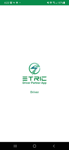 Android application ETRIC Driver Partner screenshort
