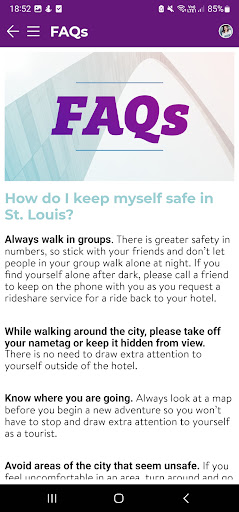 NSA Conference Guide Screen 2