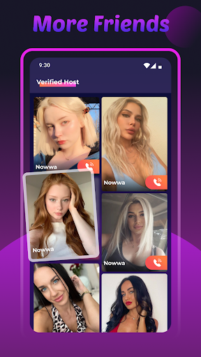 Android application Nowwa pro - 18+ live vid chat screenshort