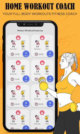 Home workouts fitness coach Screen 3