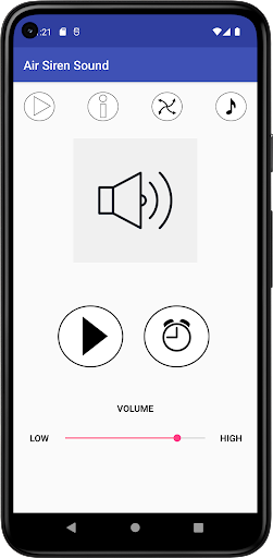 Android application Air Siren Sound screenshort