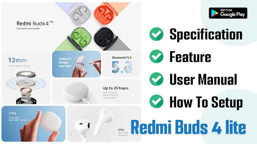 Android application Redmi Buds 4 lite App Hint screenshort