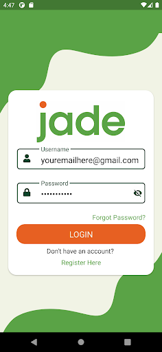 Android application MyJade screenshort