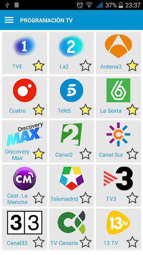Android application Programación TV - TDT España screenshort