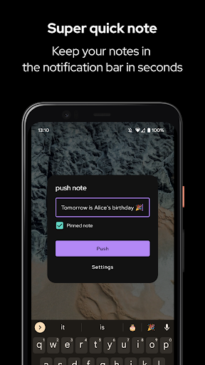 push-note: fastest note taking Screen 2