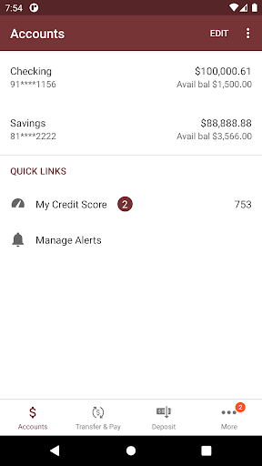 Glacier Hills Credit Union Screen 3