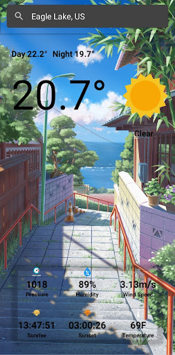 AnimeWeather Screen 2