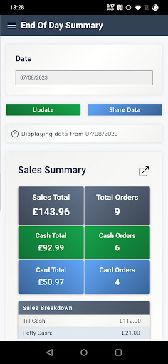 Android application Pocket Dashboard screenshort