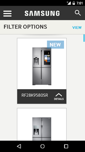 Samsung Home Appliance Screen 2