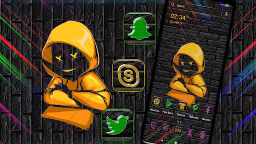 Android application Hoodie Dude Theme Launcher screenshort