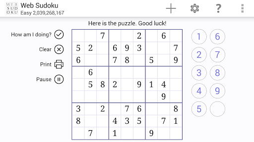 web sudoku printable