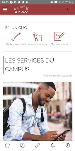 Android application Mon Campus ESEO-ESTP screenshort