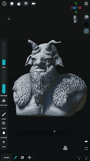 Android application Sculpt+ screenshort