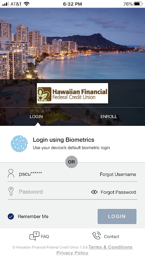 Android application MyCard HIFICU VISA screenshort