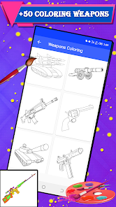 How to Color Weapons : Weapons 2.0.0 APK + Mod (Free purchase) for Android