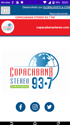 Android application COPACABANA STEREO screenshort