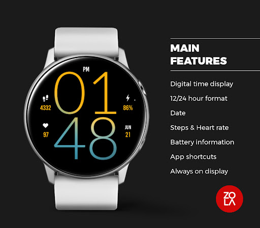 Fresh Yellow Light Watch Face Screen 2