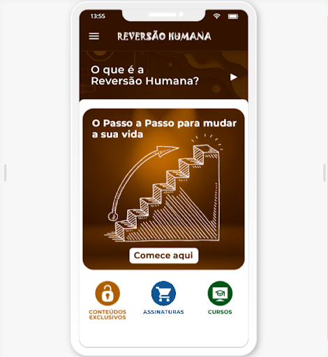 Android application Reversão Humana screenshort