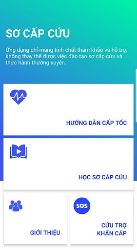 Android application Sơ Cấp Cứu screenshort