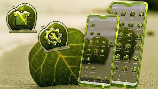 Sand Leaf Launcher Theme Screen 2