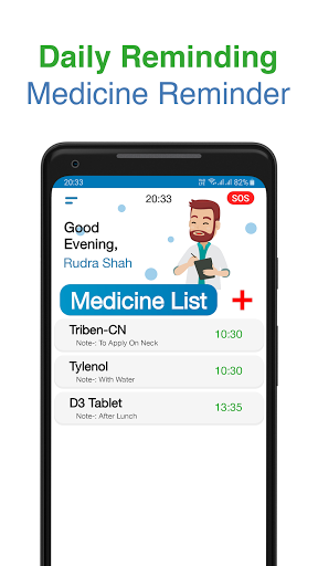 Android application M Reminder : Medicine Reminder screenshort