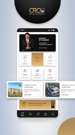 ORO24 Developments Screen 2