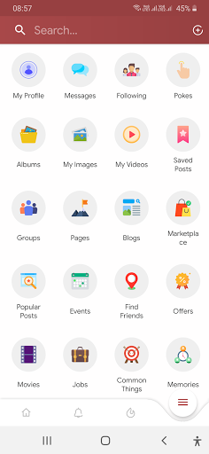 Android application Sociofans-Socialmedia timeline screenshort