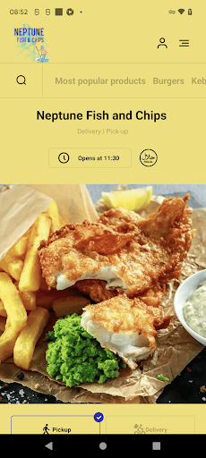 Android application Neptune Fish and Chips screenshort