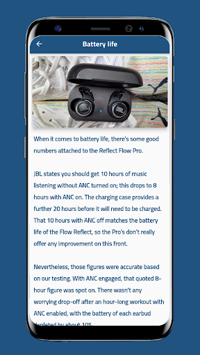 JBL Reflect Flow PRO Guide Screen 2